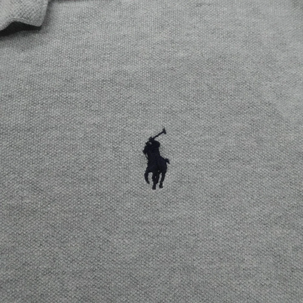 Polo Ralph Lauren Polo Shirt Mens Large Gray Pony Classic Casual Preppy Cotton